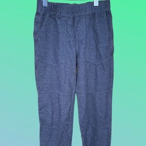 Tea Collection Size 8 - Denim style but in Jersey Charcoal /Navy